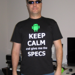 Keep calm and give me the specs -- Adroid app